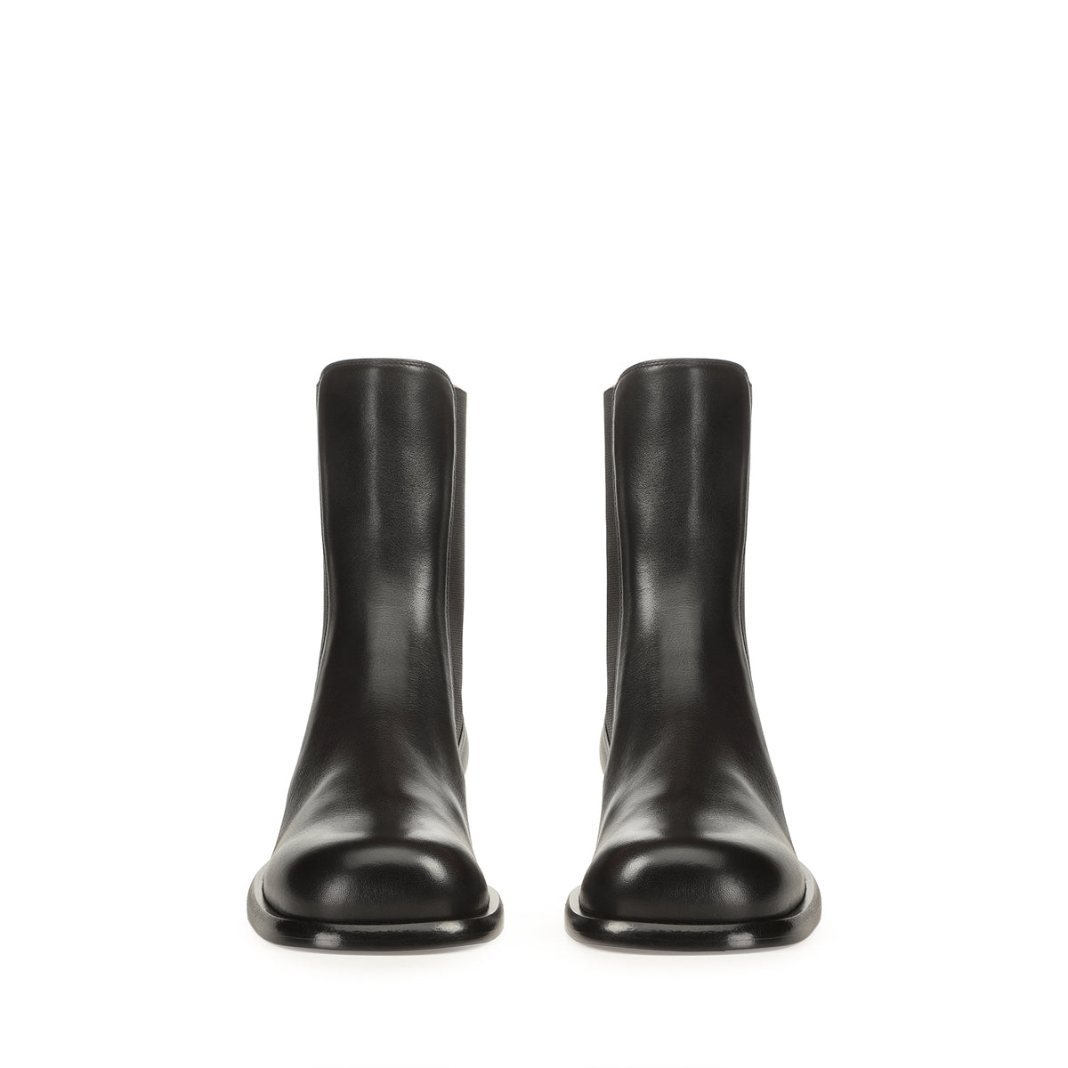 BOTTINES DE CHEVILLE EN PEAU DE VEAU SOUPLE AVENUE avec ÉLASTIQUE