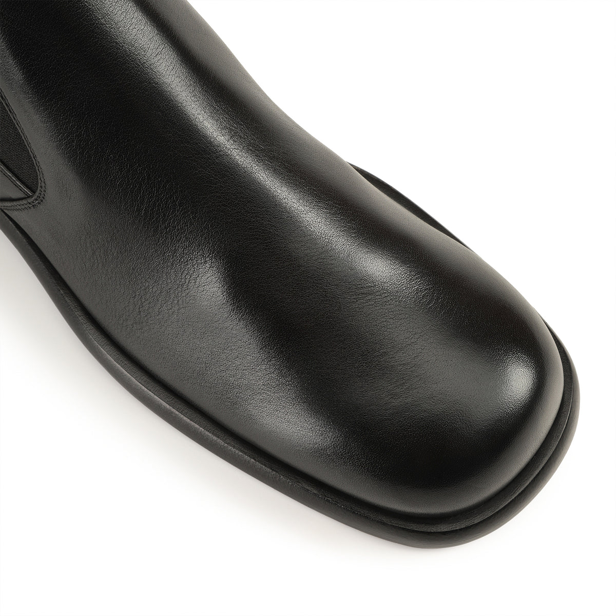 BOTTINES DE CHEVILLE EN PEAU DE VEAU SOUPLE AVENUE avec ÉLASTIQUE