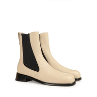BOTTINES DE CHEVILLE EN PEAU DE VEAU SOUPLE AVENUE avec ÉLASTIQUE