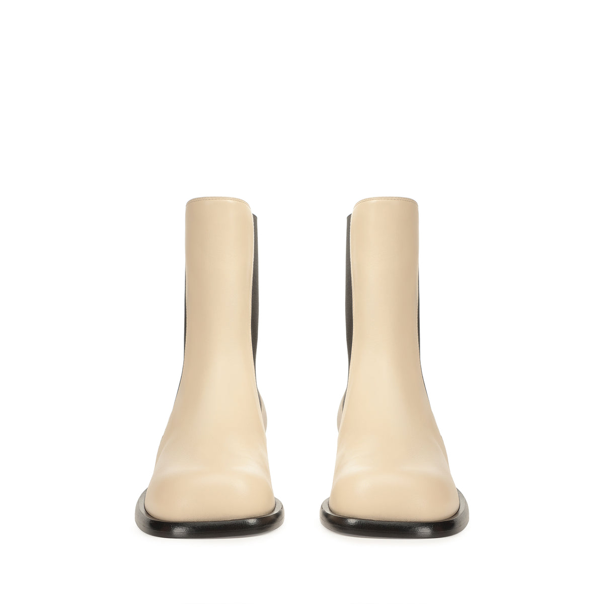 BOTTINES DE CHEVILLE EN PEAU DE VEAU SOUPLE AVENUE avec ÉLASTIQUE