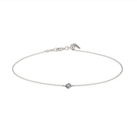 1qty NEW / Bracelet  0,09 ct 1 diamant-Blanc
