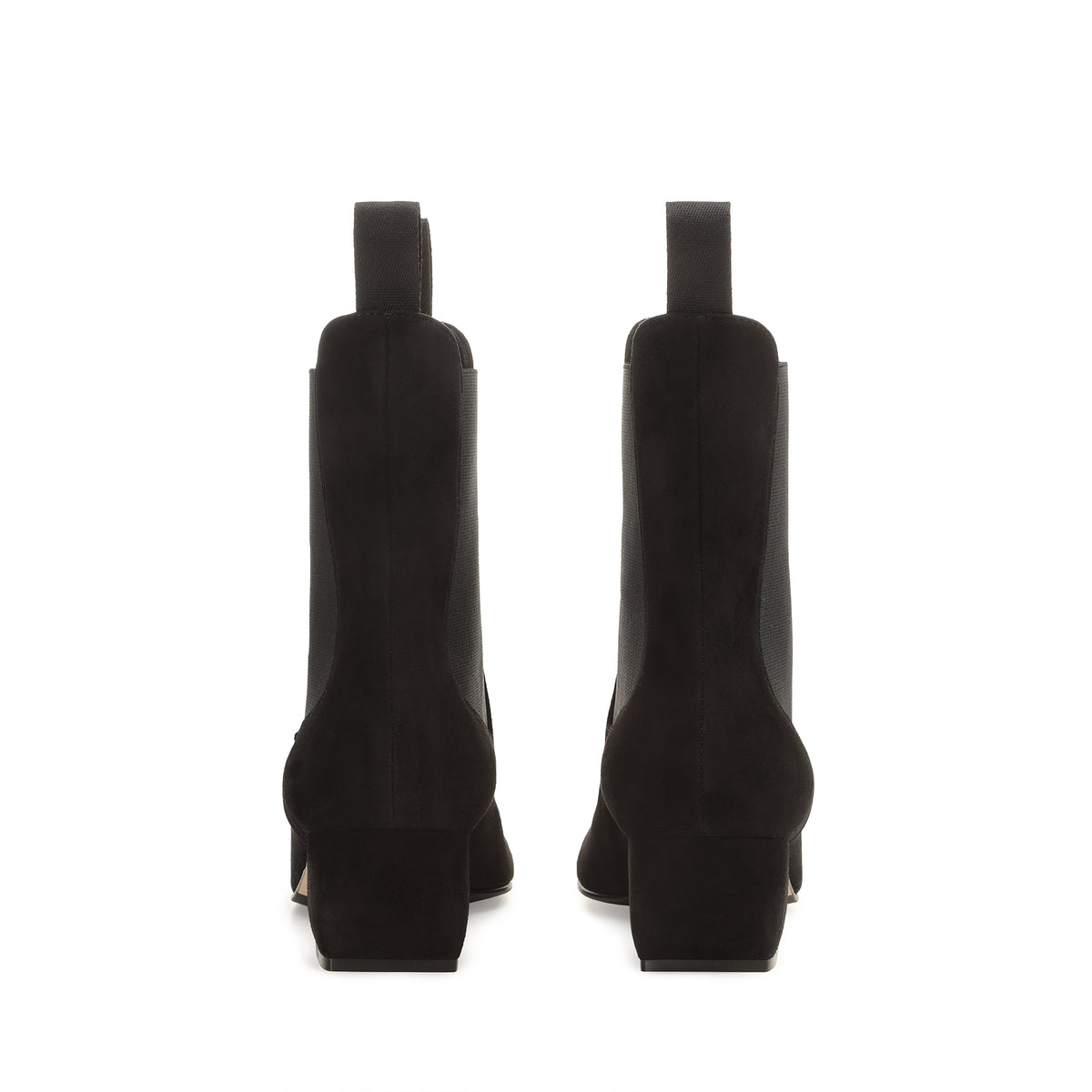 BOTTINES EN DAIM ROUGE