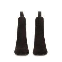 BOTTINES EN DAIM ROUGE