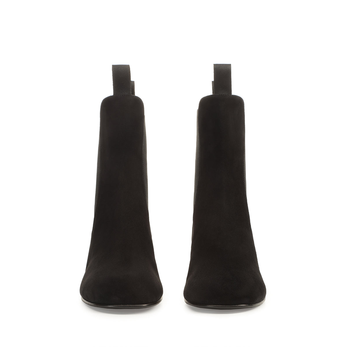 BOTTINES EN DAIM ROUGE