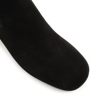 BOTTINES EN DAIM ROUGE