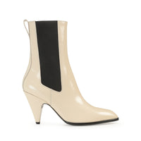 BOTTINES À BEC BROSSÉ avec ÉLASTIQUE