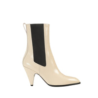 BOTTINES À BEC BROSSÉ avec ÉLASTIQUE