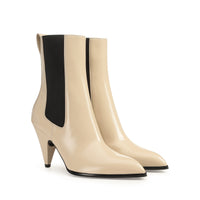 BOTTINES À BEC BROSSÉ avec ÉLASTIQUE