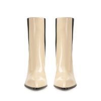 BOTTINES À BEC BROSSÉ avec ÉLASTIQUE