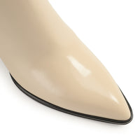 BOTTINES À BEC BROSSÉ avec ÉLASTIQUE