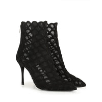 Bottines Sr Mermaid 90 en daim - Nero