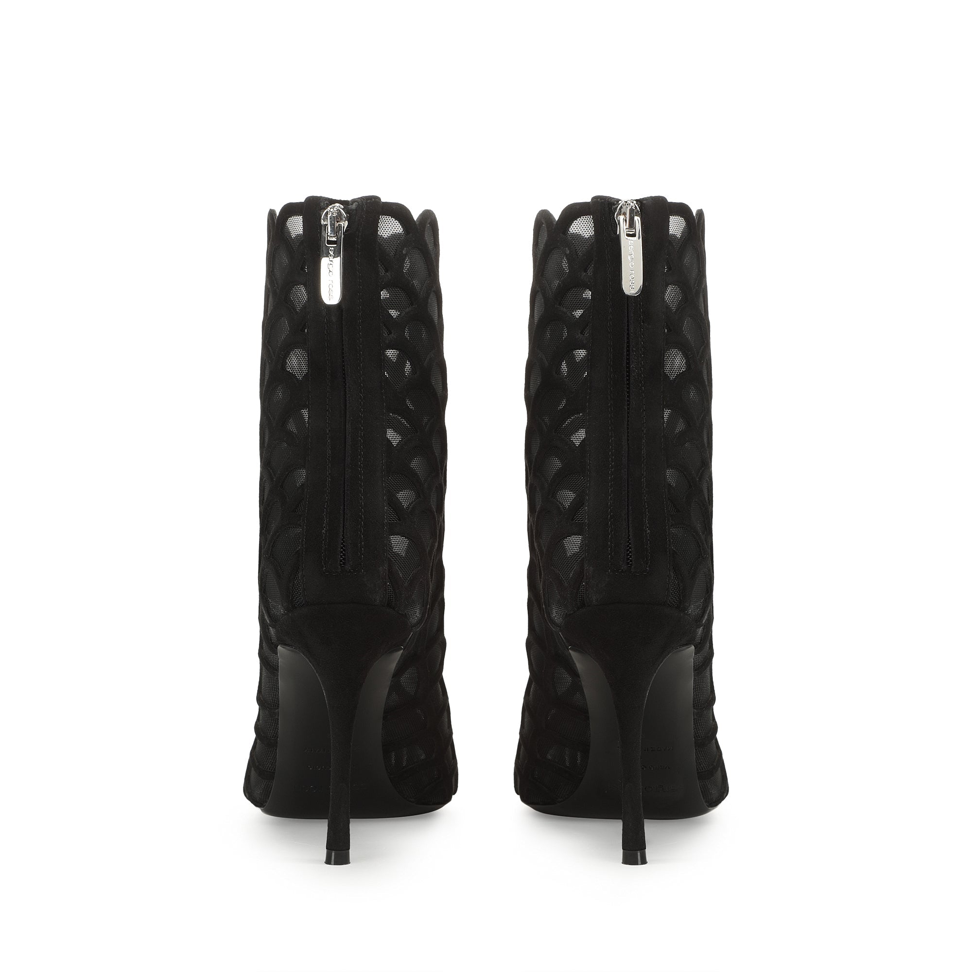 Bottines Sr Mermaid 90 en daim - Nero
