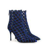 Bottines Sr Mermaid 90 en daim - Dusk