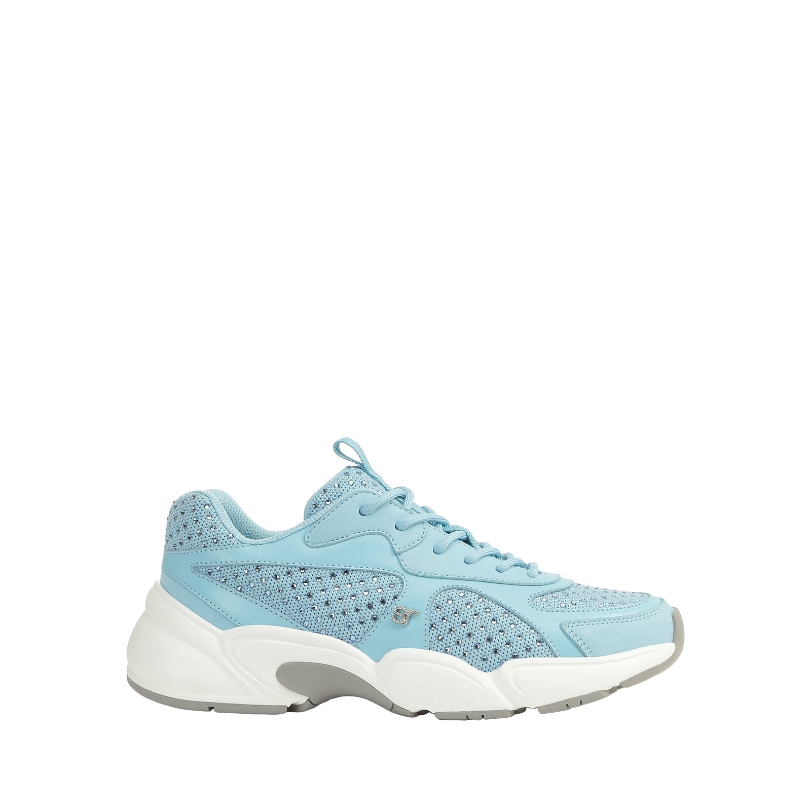 290€   Baskets running Sr Crystal en cuir - Blue Paradise