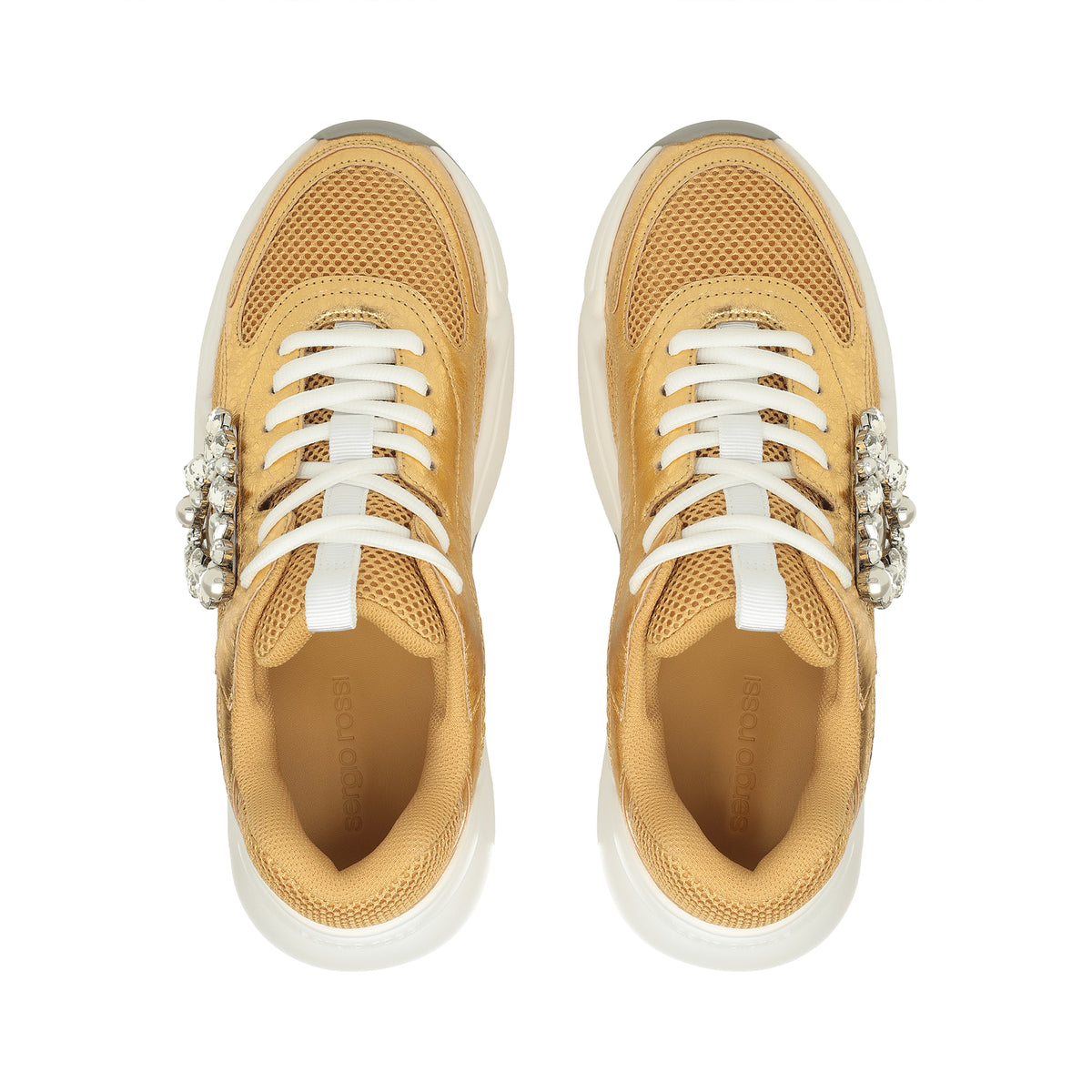BASKETS SR 0024 PRÉCIEUSE ROCHER LAME'+TISSU