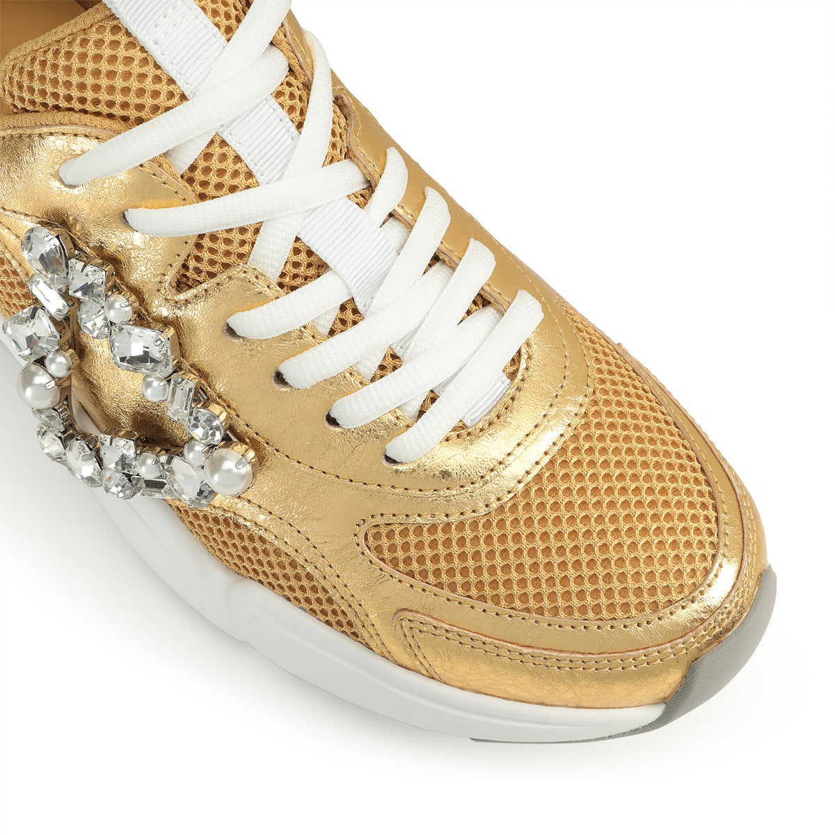 BASKETS SR 0024 PRÉCIEUSE ROCHER LAME'+TISSU