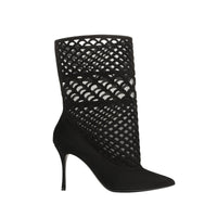 Sr Mermaid 90 ankle boots in leather - Nero