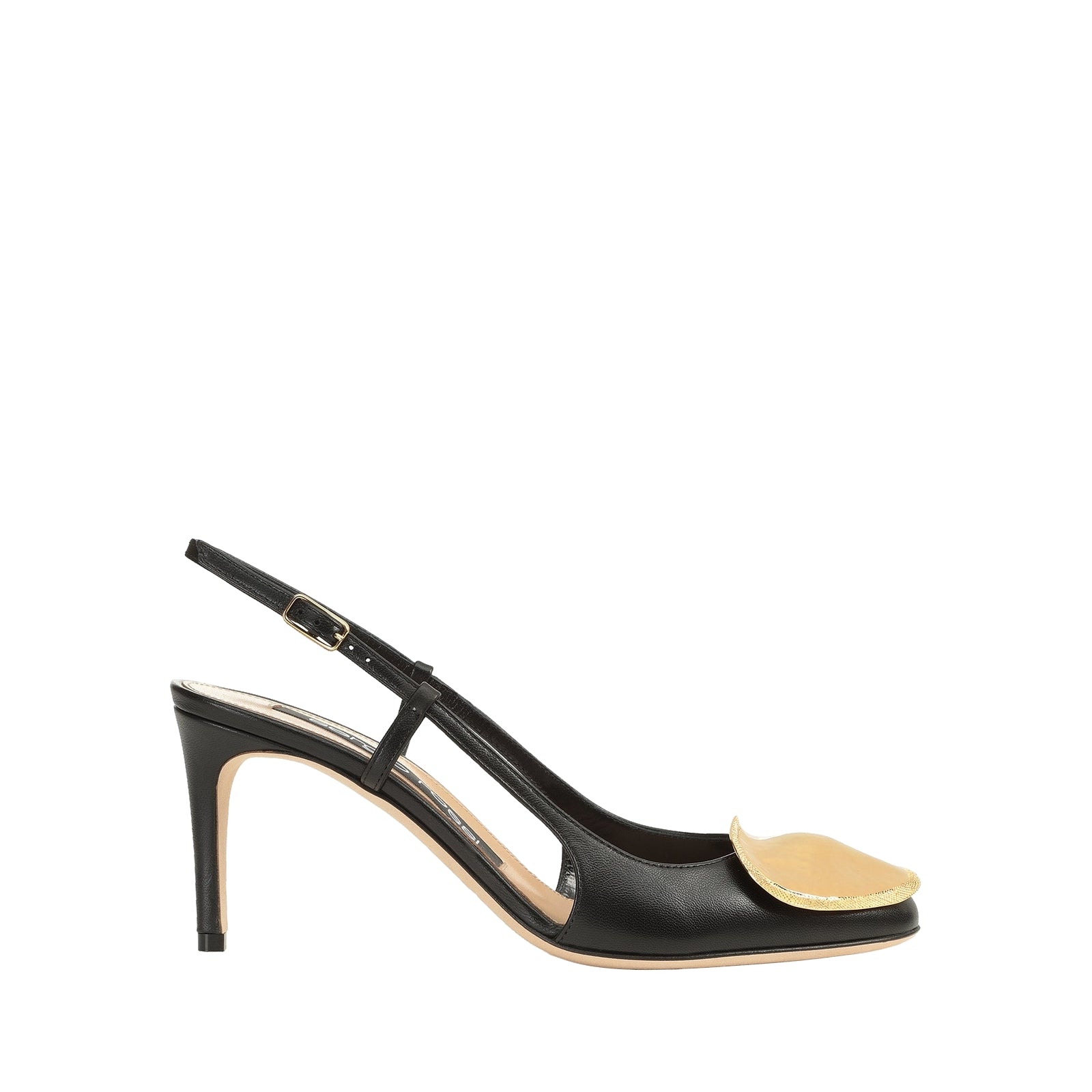 225€   Slingback Sr Diani 75 en cuir - Nero