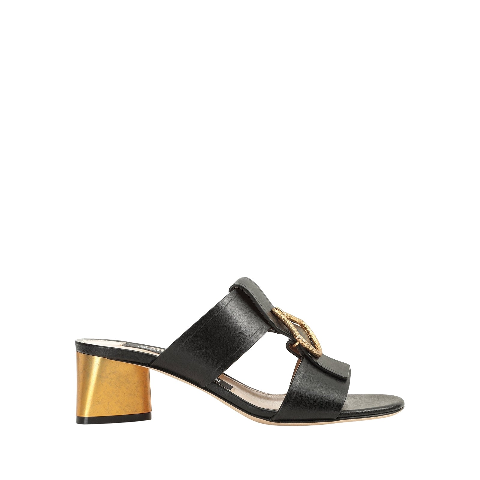 280€   Sandales Sr Sea Scale 50 en cuir - Nero