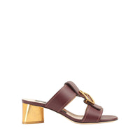 280€   Sandales Sr Sea Scale 50 en cuir - Wine