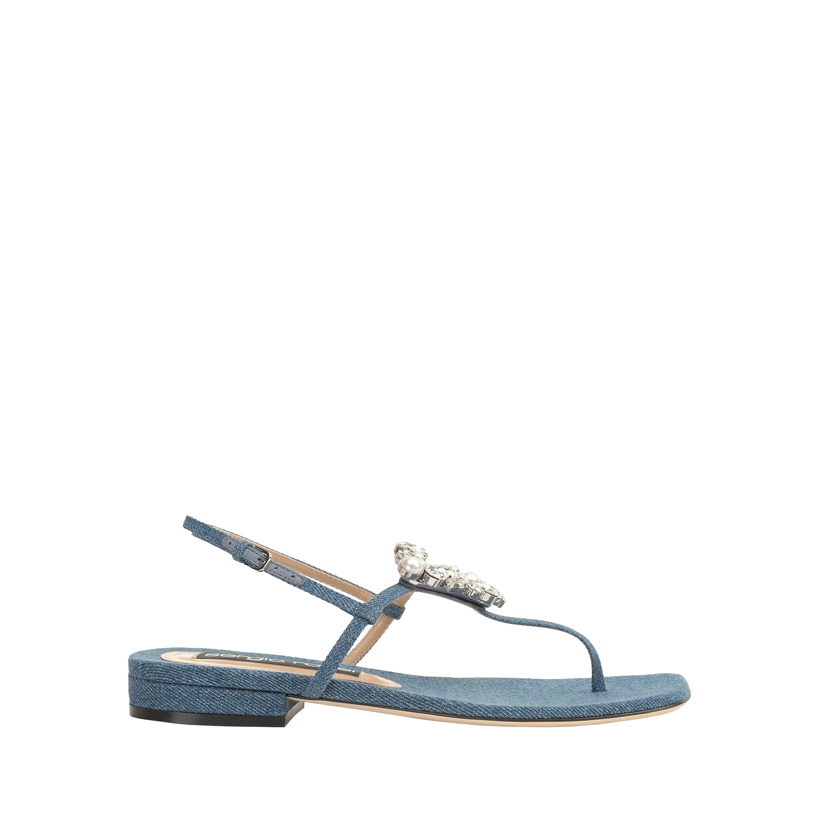 225€   Sandales Sr Godiva Precious en tissu - Indigo