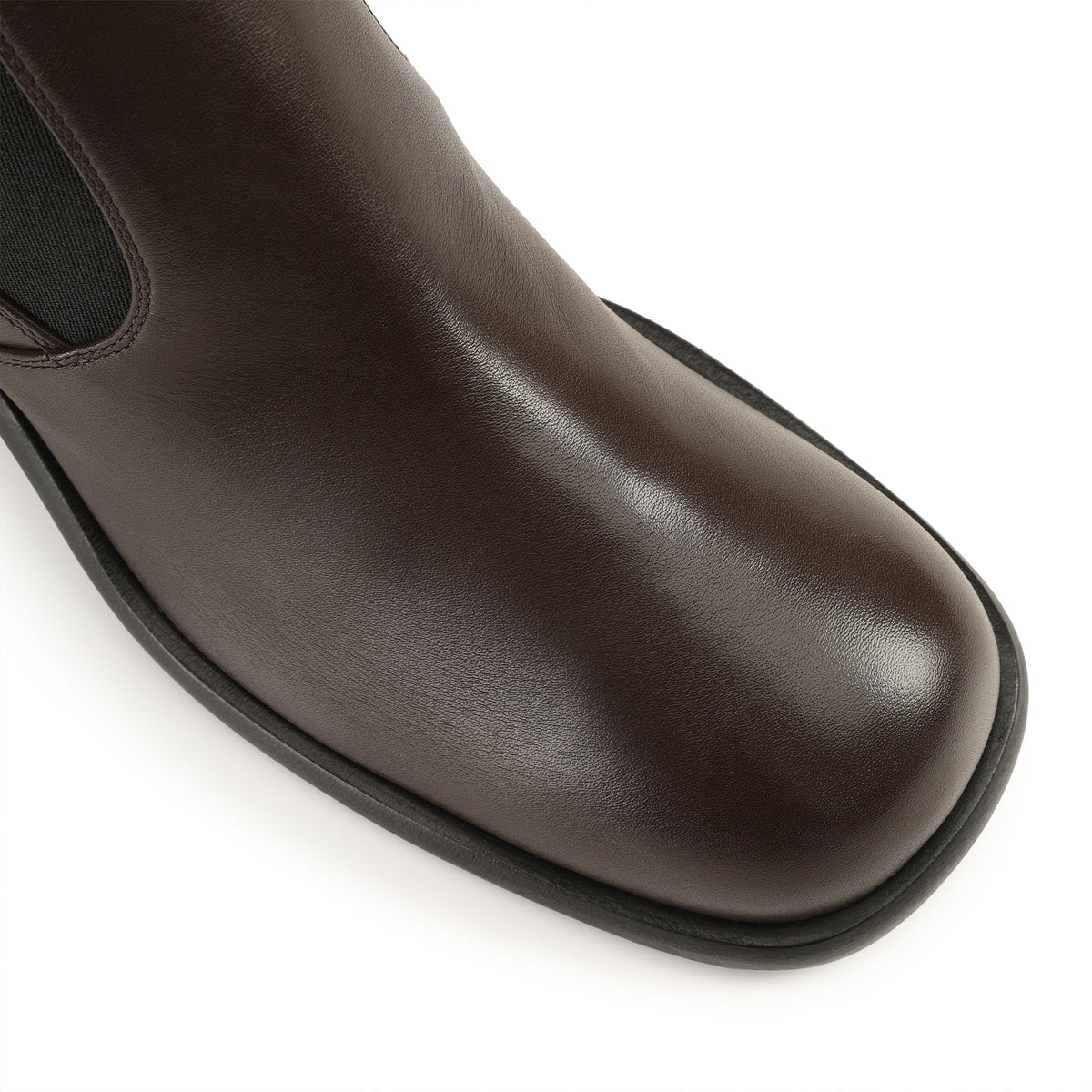 BOTTINES DE CHEVILLE EN PEAU DE VEAU SOUPLE AVENUE avec ÉLASTIQUE