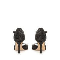 SANDALES EN CRÊPE GODIVA COULEUR SATIN+STRASS SS10