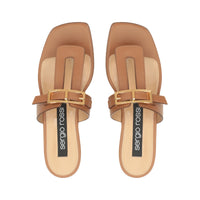 195€   Sabots Sr Nora en cuir - Macadamia