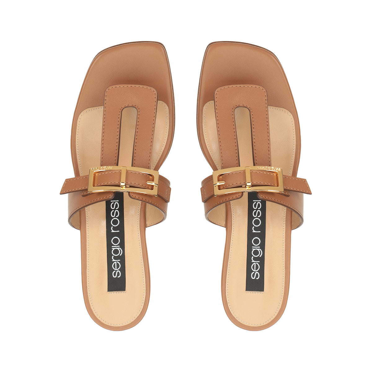 195€   Sabots Sr Nora en cuir - Macadamia