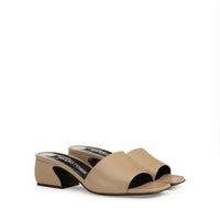 SR SI SABOT EN CUIR NAPPA ROUGE