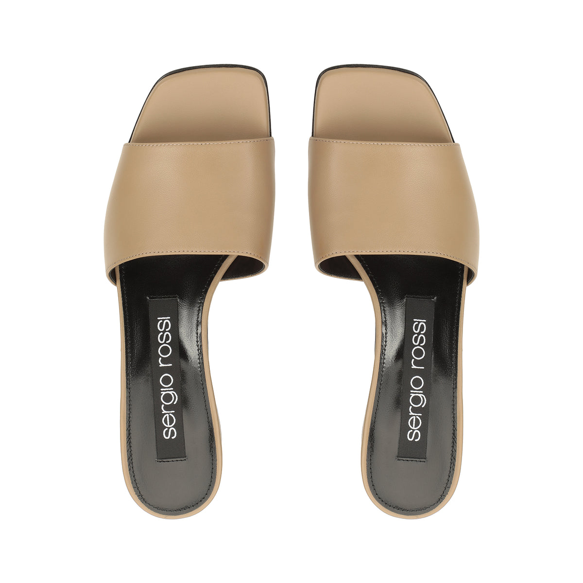 SR SI SABOT EN CUIR NAPPA ROUGE