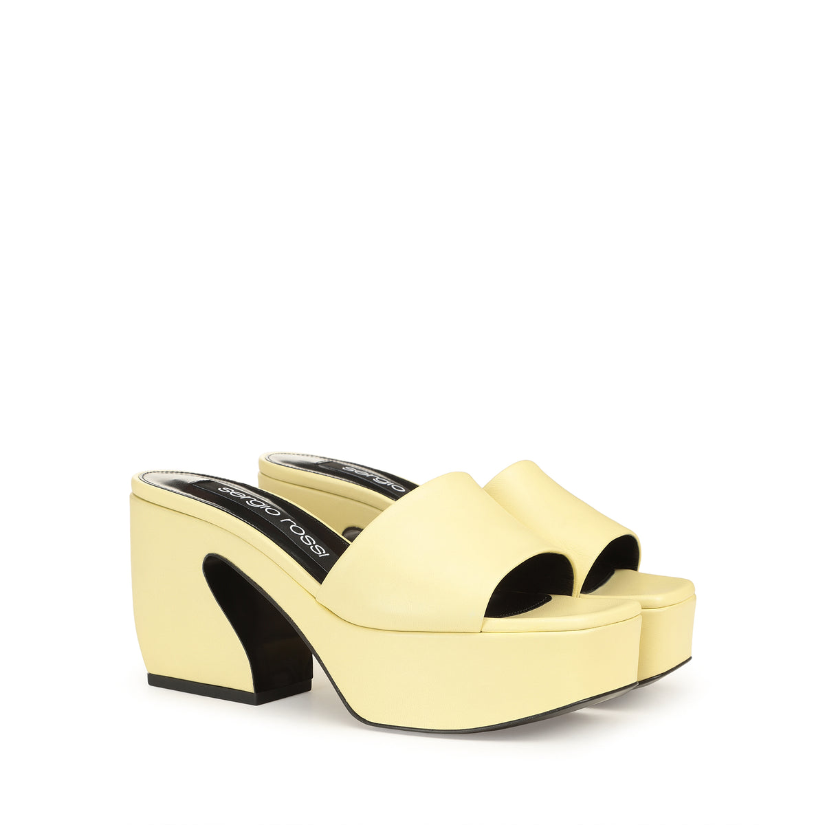 SR SI SABOT EN CUIR NAPPA ROUGE