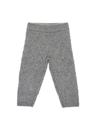 Cashmere moss-stitch trousers - Flannel
