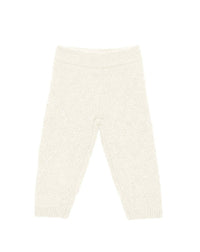 Baby cashmere mousse stitch trousers - Natural