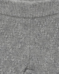 Cashmere moss-stitch trousers - Flannel