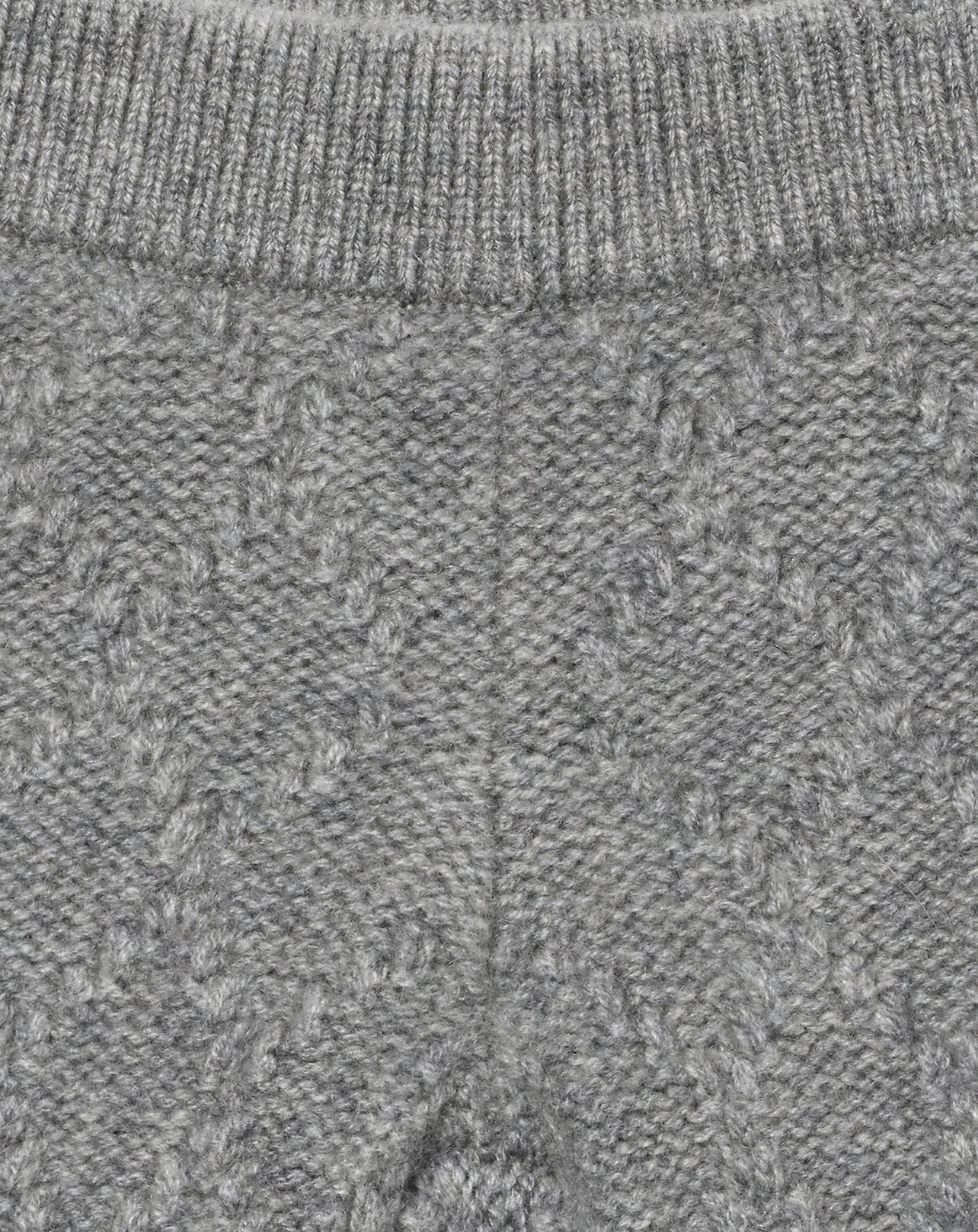 Cashmere moss-stitch trousers - Flannel