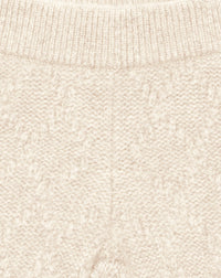 Baby cashmere mousse stitch trousers - Natural
