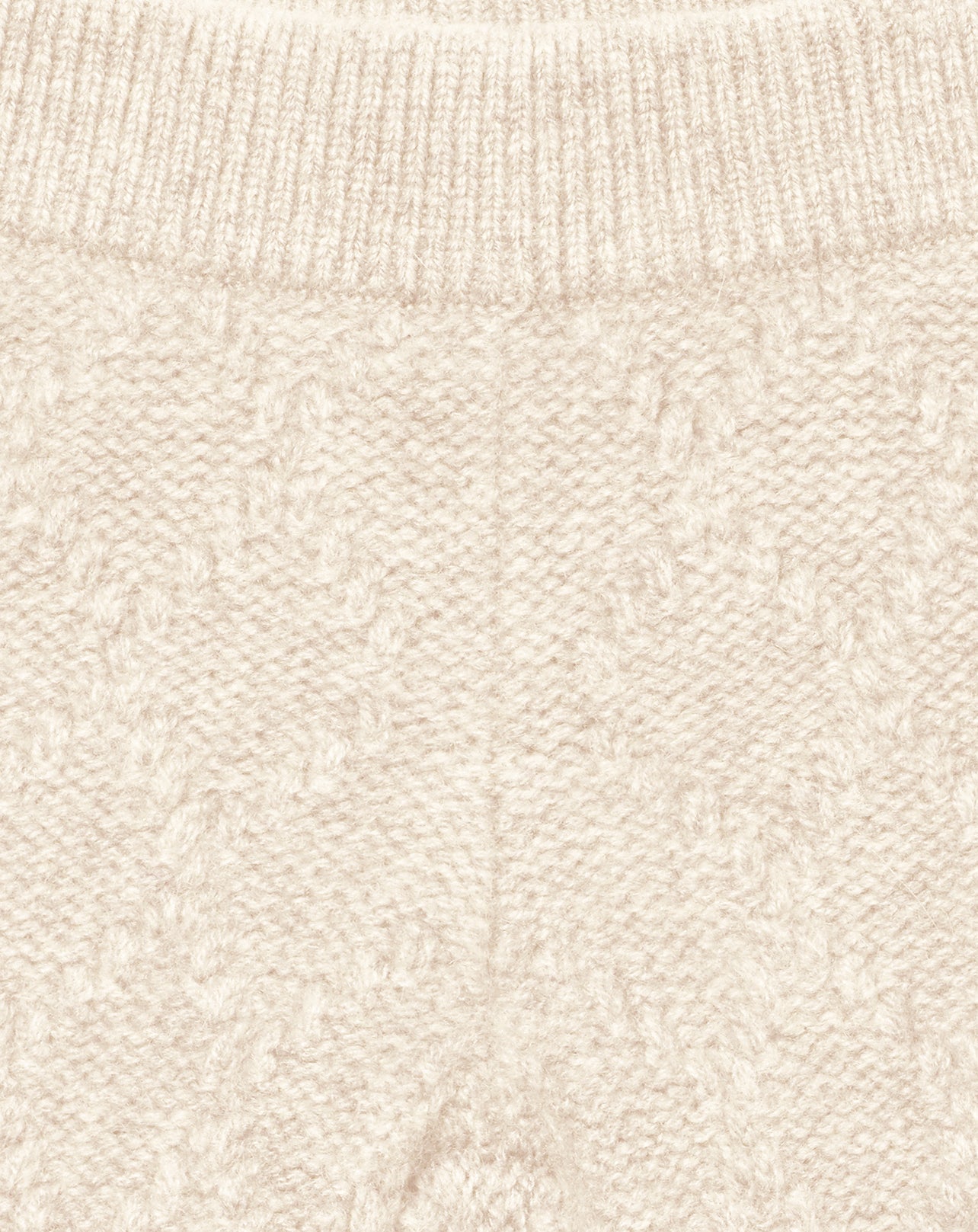 Baby cashmere mousse stitch trousers - Natural