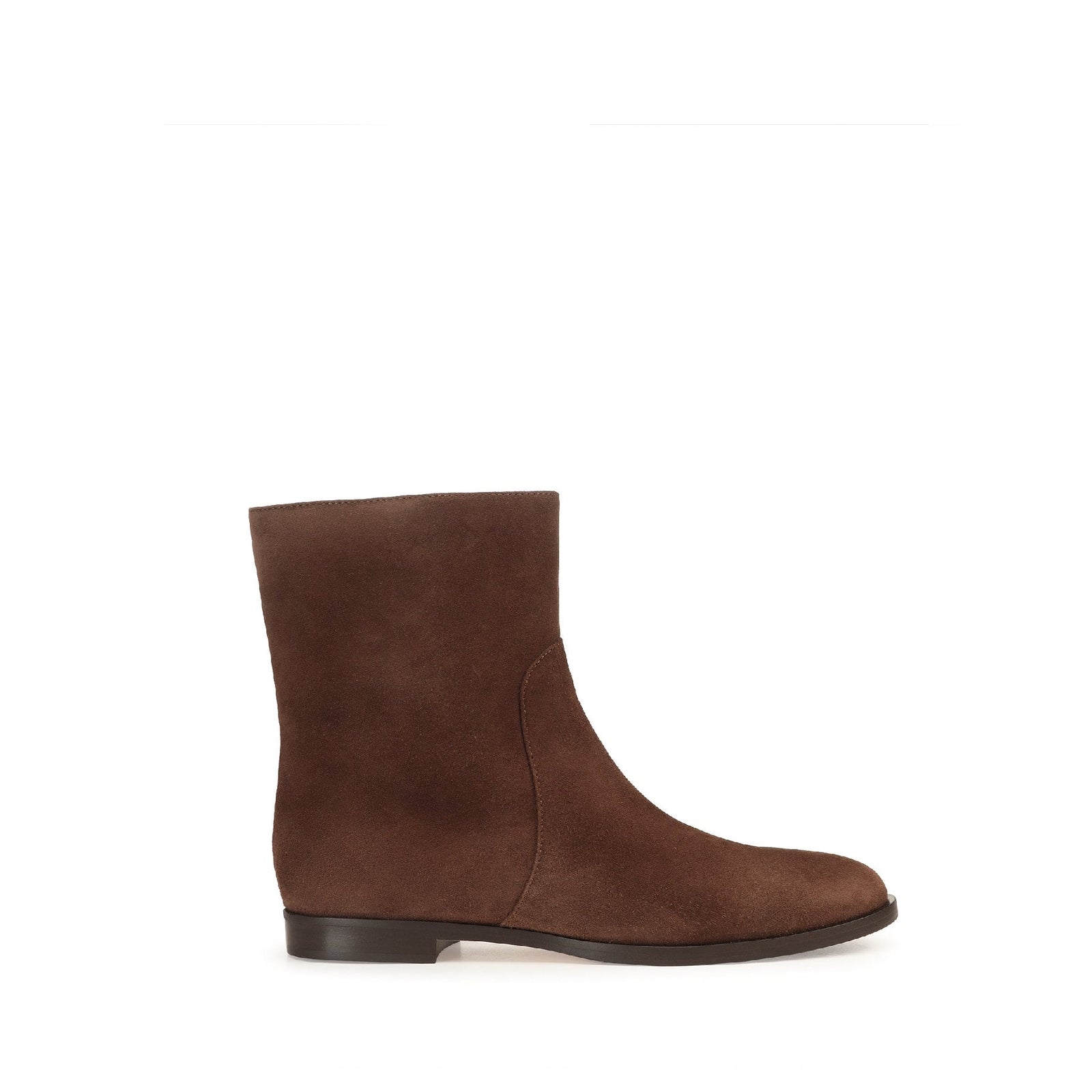 Bottines Madame en daim - Cocoa