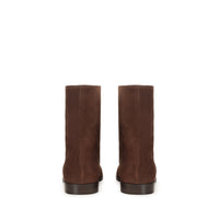 Bottines Madame en daim - Cocoa