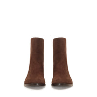 Bottines Madame en daim - Cocoa