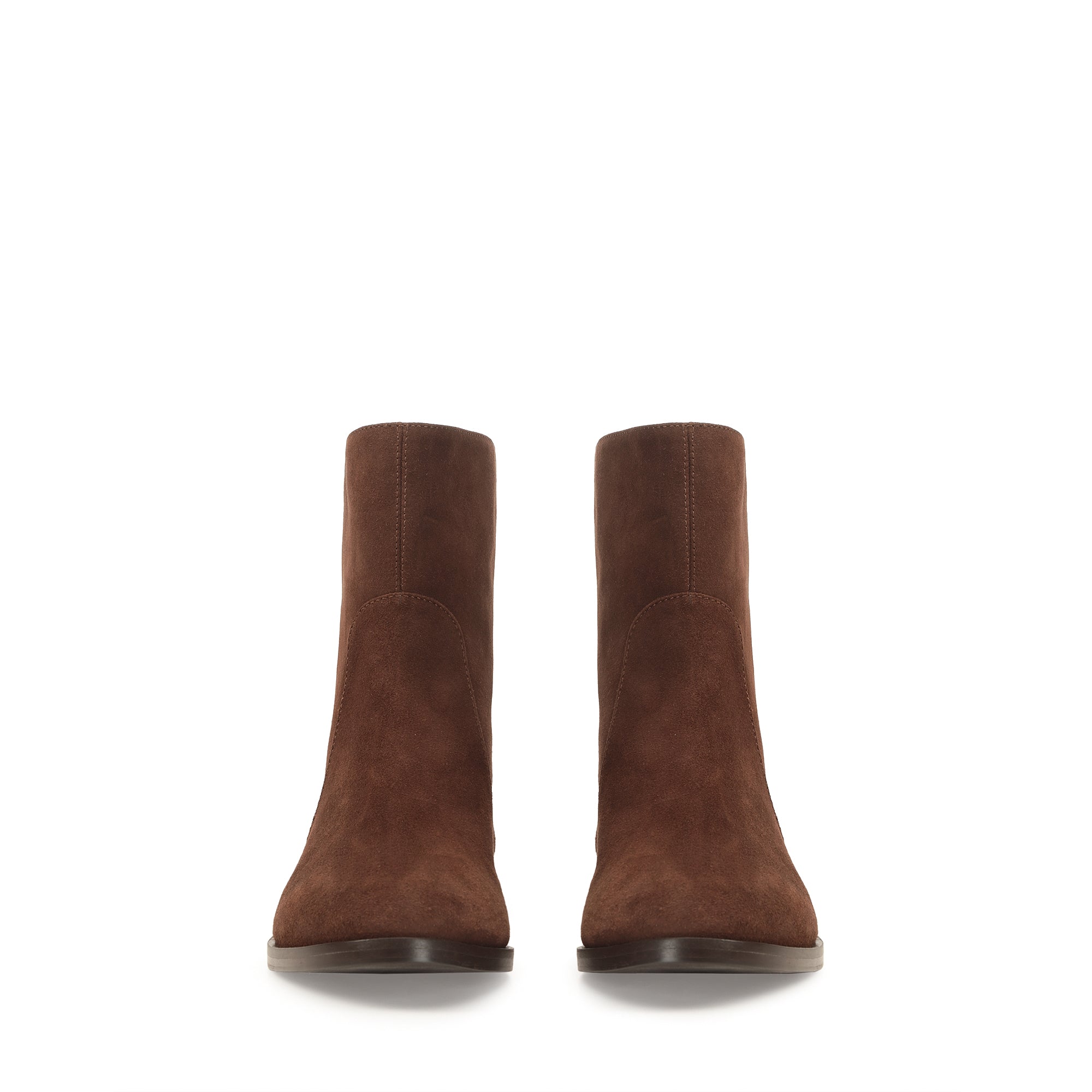 Bottines Madame en daim - Cocoa