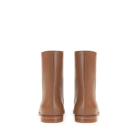 Bottines Madame en cuir - Caramel