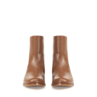 Bottines Madame en cuir - Caramel