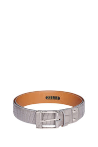 Ceinture en cuir exotique - Gris