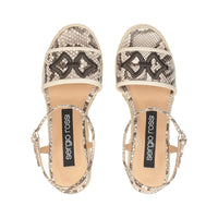 SANDALES SR BRODERIE D’ÉCAILLES DE MER ST. TANZANIE+NAPPA