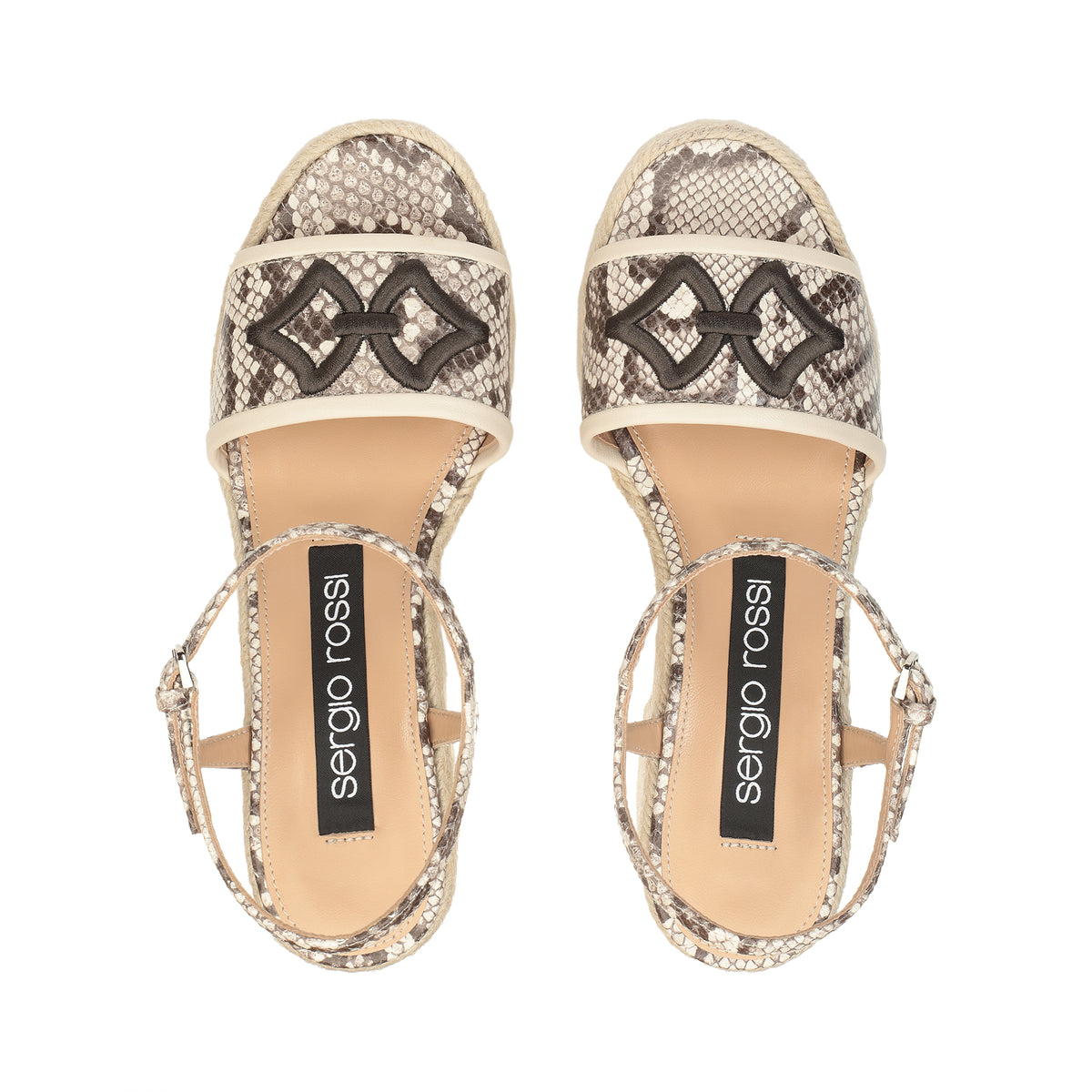 SANDALES SR BRODERIE D’ÉCAILLES DE MER ST. TANZANIE+NAPPA