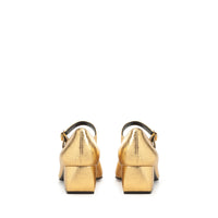 220€   Escarpins Sr Si Rossi 45 en cuir - Nero & Oro