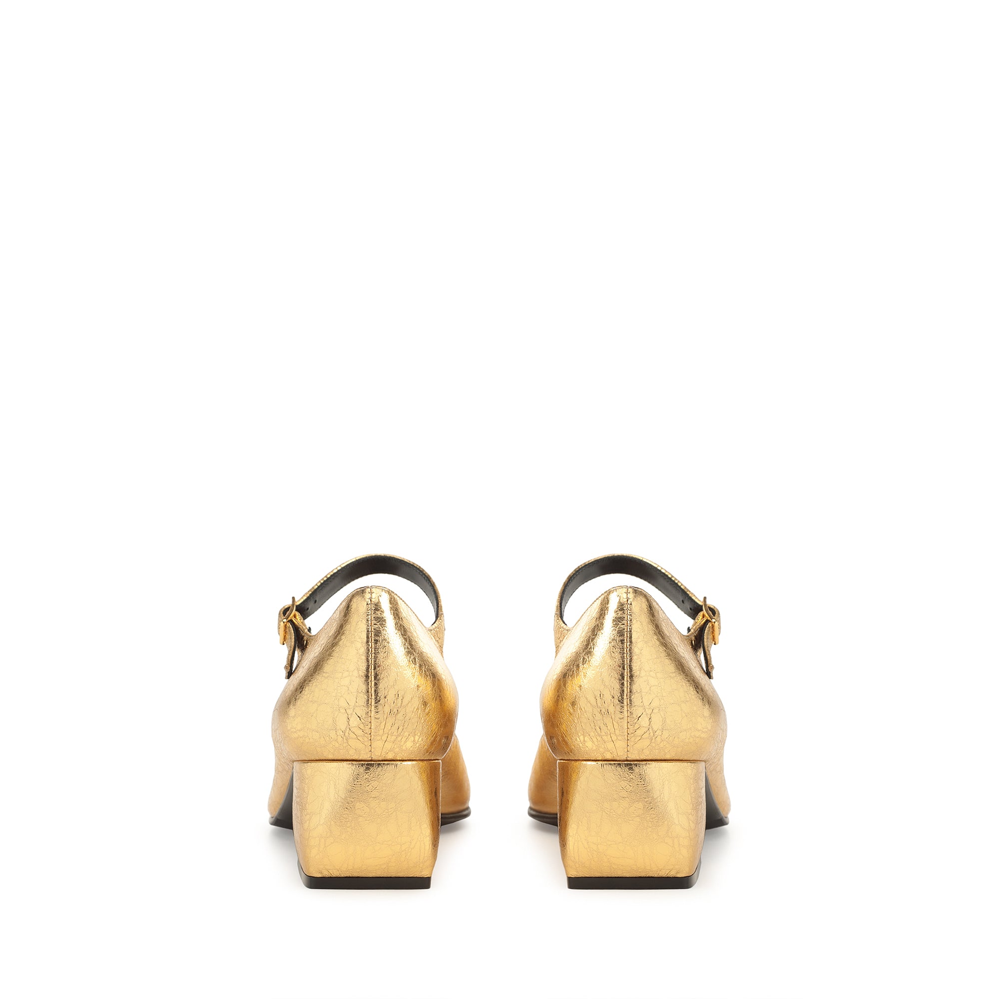 220€   Escarpins Sr Si Rossi 45 en cuir - Nero & Oro