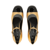 220€   Escarpins Sr Si Rossi 45 en cuir - Nero & Oro